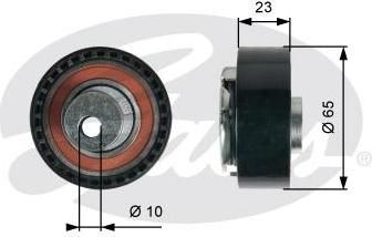 Gates T43228 натяжной ролик, ремень грм на LADA GRANTA (2190)