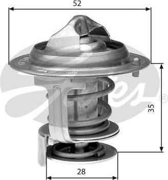 Gates TH29478G1 термостат, охлаждающая жидкость на DAIHATSU FEROZA Hard Top (F300)