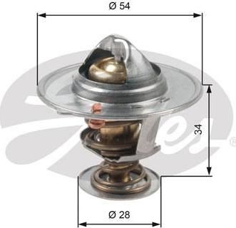GATES Термостат, охлаждающая жидкость (TH47685G1)