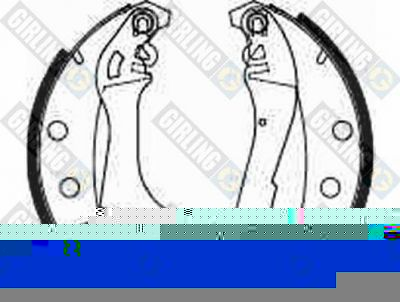 Girling 5180373 комплект тормозных колодок на FIAT 131 Familiare/Panorama (131_)