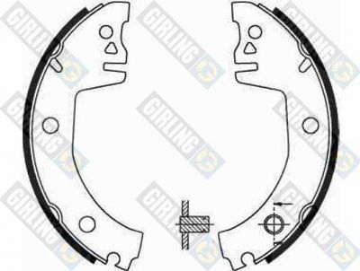 Girling 5183009 комплект тормозных колодок на SKODA FAVORIT Forman (785)