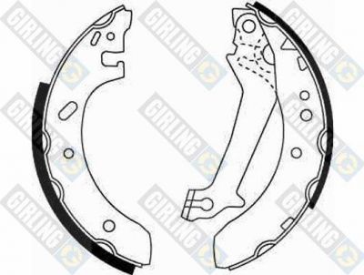 Girling 5186071 комплект тормозных колодок на FORD FIESTA фургон (FVD)