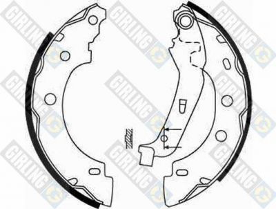 GIRLING Колодки торм. барабан. Renault Kangoo/Kangoo Expre (GS8650, 5186503)