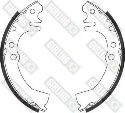 Girling 5186999 комплект тормозных колодок на DAIHATSU CUORE VI (L251, L250_, L260_)