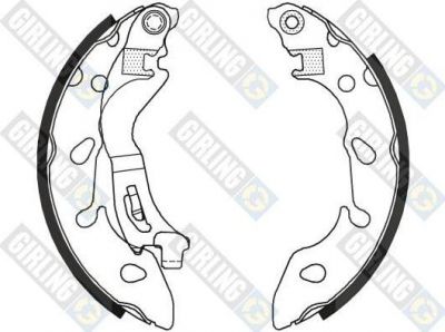 Girling 5187966 комплект тормозных колодок на FIAT PANDA (169)