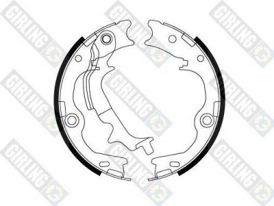 Girling 5188179 комплект тормозных колодок, стояночная тормозная с на KIA SPORTAGE (SL)