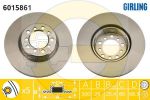 Girling 6015861 тормозной диск на MERCEDES-BENZ S-CLASS (W126)
