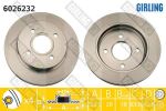 Girling 6026232 тормозной диск на FORD MONDEO I (GBP)