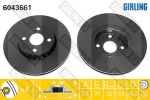 Girling 6043661 тормозной диск на TOYOTA MATRIX (ZZE13_)