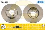 GIRLING Диск тормозной передний MAZDA 6 02- 283x25mm (GJ6Y3325XA, 6043861)