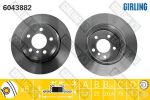 GIRLING Диск торм задний вентилируемый X3 06/04- 320X68X22mm (34213332217, 6043882)