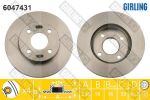GIRLING Диск тормозной перед. вент NISSAN MICRA K11 98-03 (4020672B00, 6047431)