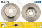 GIRLING Диск тормозной TOYOTA COROLA 00-02 задний D=240мм. (4243112190, 6048274)