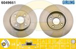 GIRLING Диск тормозной передний Mazda 2 07-> (258x23mm) (DF71-33-251, 6049661)