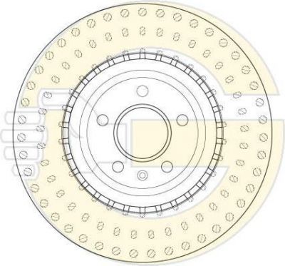 Girling 6061495 Диск тормозной AUDI A6/A7/Q5 08- передний вент.