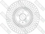 Girling 6062161 Диск тормозной AUDI A6/A7 quattro 11- передний вент.D=356мм.
