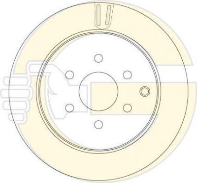 Girling 6062892 Диск тормозной NISSAN PATHFINDER 05>/NAVARA 05> задний