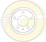 GIRLING Диск тормозной OPEL CORSA 07- задний D=264мм. (6063394)