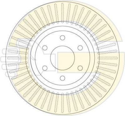 GIRLING Диск тормозной NISSAN PATHFINDER 05>/NAVARA 05> передний (6064251)