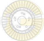 Girling 6064325 Диск тормозной HONDA ACCORD 2.0-2.2 08- передний вент.D=296мм.