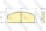 Girling 6101073 комплект тормозных колодок, дисковый тормоз на FIAT ARGENTA (132A)