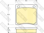 Girling 6101269 комплект тормозных колодок, дисковый тормоз на NISSAN CHERRY II купе (N10)