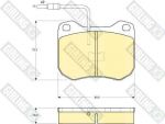 Girling 6101732 комплект тормозных колодок, дисковый тормоз на PEUGEOT 505 Break (551D)
