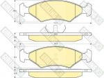 GIRLING Колодки тормозные FORD ESCORT/SIERRA 80-93 передние (571536, 6102552)