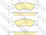 Girling 6103112 комплект тормозных колодок, дисковый тормоз на FORD FIESTA фургон (FVD)