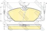 Girling 6104251 комплект тормозных колодок, дисковый тормоз на RENAULT 25 (B29_)