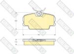 Girling 6104341 комплект тормозных колодок, дисковый тормоз на SAAB 900 I (AC4, AM4)