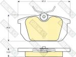 GIRLING Колодки тормозные зад. FIAT 145/146/155/33/Marea/Tipo/Tempra 90-99 (571409, 6104661)