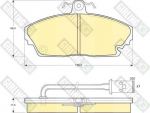 Girling 6104791 комплект тормозных колодок, дисковый тормоз на ROVER 800 (XS)