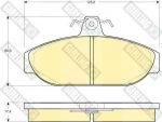Girling 6104821 комплект тормозных колодок, дисковый тормоз на VOLVO 960 Kombi (965)