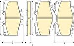 GIRLING Колодки тормозные передние дисковые TOYOTA 4 RUNNER/HILUX SURF/LAND CRUISER 80/90 119.2X68X15 mm SUMITOMO (572140, 6107979)