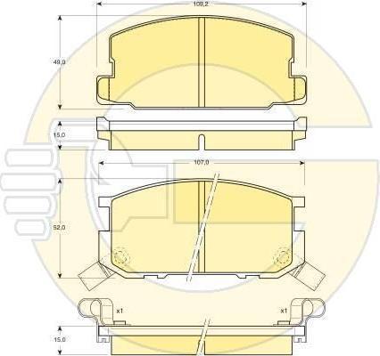 Girling 6107999 комплект тормозных колодок, дисковый тормоз на TOYOTA CELICA купе (RA4_, TA4_)
