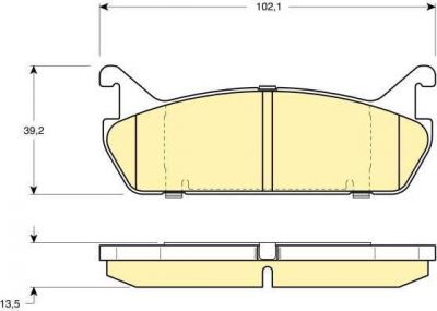 Girling 6108879 комплект тормозных колодок, дисковый тормоз на DAIHATSU APPLAUSE II (A101)