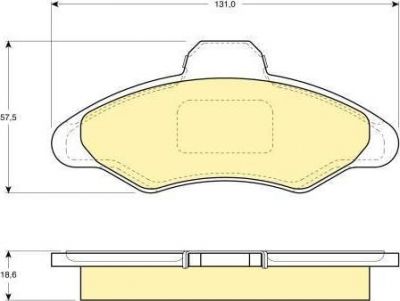 Girling 6108973 комплект тормозных колодок, дисковый тормоз на FORD ESCORT VII седан (GAL, AFL)