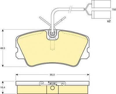 Girling 6109001 комплект тормозных колодок, дисковый тормоз на ALFA ROMEO 33 (905)