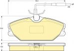 Girling 6110301 комплект тормозных колодок, дисковый тормоз на RENAULT SPORT SPIDER (EF0_)