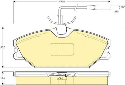 Girling 6110301 комплект тормозных колодок, дисковый тормоз на RENAULT SPORT SPIDER (EF0_)