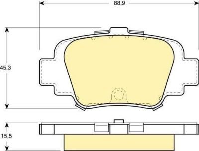 Girling 6110609 комплект тормозных колодок, дисковый тормоз на NISSAN MICRA II (K11)