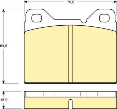 Girling 6110652 комплект тормозных колодок, дисковый тормоз на VOLVO 240 Kombi (P245)