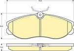 Girling 6111131 комплект тормозных колодок, дисковый тормоз на NISSAN SERENA (C23M)