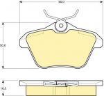Girling 6111471 комплект тормозных колодок, дисковый тормоз на ALFA ROMEO 156 (932)