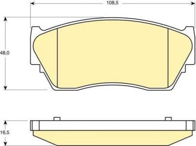 Girling 6111709 комплект тормозных колодок, дисковый тормоз на NISSAN SUNNY III Liftback (N14)