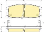 GIRLING Колодки тормозные задние OPEL FRONTERA MONTEREY GREAT WALL HOVER ISUZU TROOPER (97039269, 6111879)