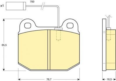 Girling 6112532 комплект тормозных колодок, дисковый тормоз на ALFA ROMEO 75 (162B)