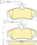 GIRLING Колодки тормозные передние CITROEN BERLINGO PEUGEOT PARTNER 96- с датч. (425485, 6112601)