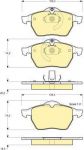 GIRLING Колодки тормозные OPEL ASTRA G 2.0/VECTRA B/ZAFIRA A/SAAB 9-3/9-5 98> передние (571920, 6112712)